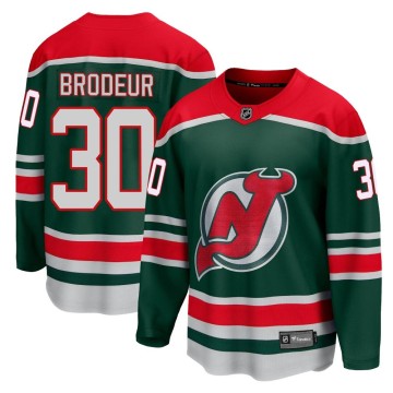 Breakaway Fanatics Branded Youth Martin Brodeur New Jersey Devils 2020/21 Special Edition Jersey - Green