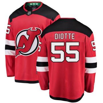 Breakaway Fanatics Branded Youth Mikael Diotte New Jersey Devils Home Jersey - Red