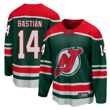 Breakaway Fanatics Branded Youth Nathan Bastian New Jersey Devils 2020/21 Special Edition Jersey - Green