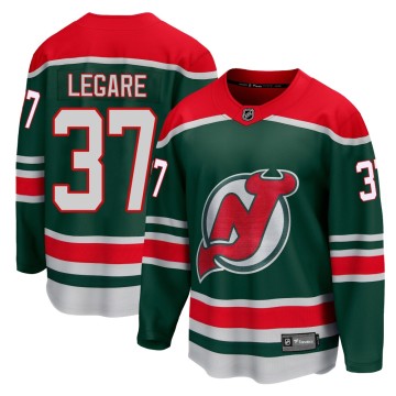 Breakaway Fanatics Branded Youth Nathan Legare New Jersey Devils 2020/21 Special Edition Jersey - Green