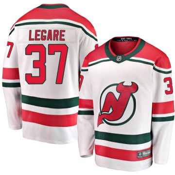 Breakaway Fanatics Branded Youth Nathan Legare New Jersey Devils Alternate Jersey - White