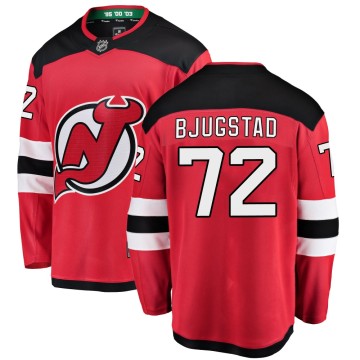 Breakaway Fanatics Branded Youth Nick Bjugstad New Jersey Devils Home Jersey - Red