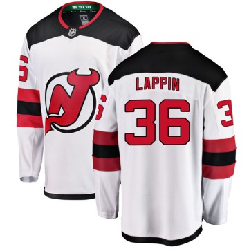 Breakaway Fanatics Branded Youth Nick Lappin New Jersey Devils Away Jersey - White