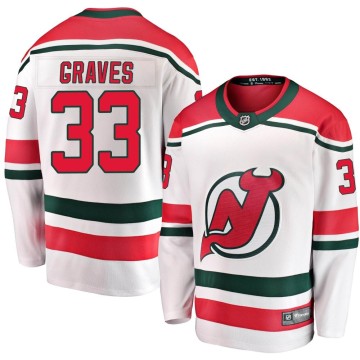 Breakaway Fanatics Branded Youth Ryan Graves New Jersey Devils Alternate Jersey - White