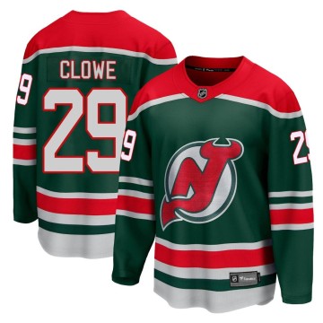 Breakaway Fanatics Branded Youth Ryane Clowe New Jersey Devils 2020/21 Special Edition Jersey - Green