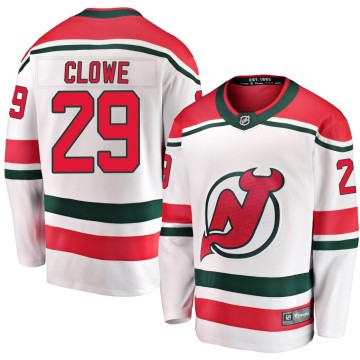 Breakaway Fanatics Branded Youth Ryane Clowe New Jersey Devils Alternate Jersey - White