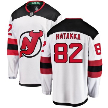 Breakaway Fanatics Branded Youth Santeri Hatakka New Jersey Devils Away Jersey - White