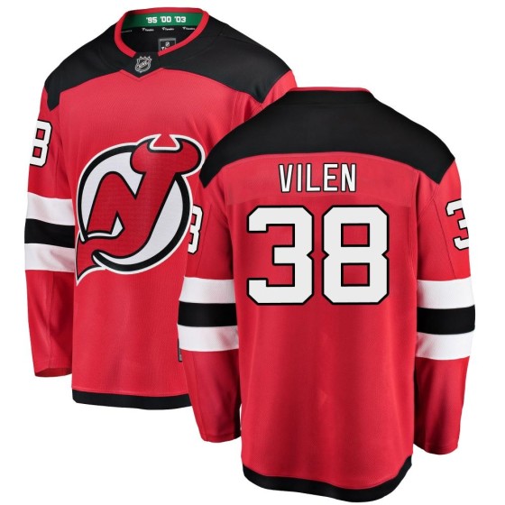 Breakaway Fanatics Branded Youth Topias Vilen New Jersey Devils Home Jersey - Red