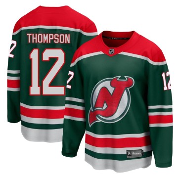 Breakaway Fanatics Branded Youth Tyce Thompson New Jersey Devils 2020/21 Special Edition Jersey - Green
