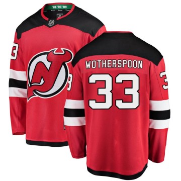 Breakaway Fanatics Branded Youth Tyler Wotherspoon New Jersey Devils Home Jersey - Red