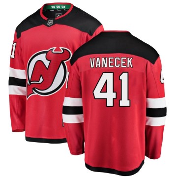 Breakaway Fanatics Branded Youth Vitek Vanecek New Jersey Devils Home Jersey - Red