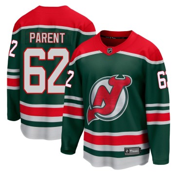 Breakaway Fanatics Branded Youth Xavier Parent New Jersey Devils 2020/21 Special Edition Jersey - Green