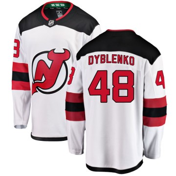Breakaway Fanatics Branded Youth Yaroslav Dyblenko New Jersey Devils Away Jersey - White