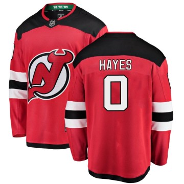 Breakaway Fanatics Branded Youth Zachary Hayes New Jersey Devils Home Jersey - Red