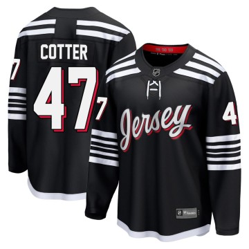 Breakaway Fanatics Youth Paul Cotter New Jersey Devils Alternate Jersey - Black