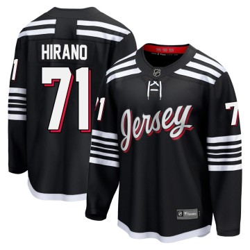 Breakaway Fanatics Youth Yushiroh Hirano New Jersey Devils Alternate Jersey - Black