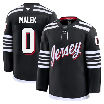 Premium Fanatics Youth Jakub Malek New Jersey Devils Alternate Jersey - Black